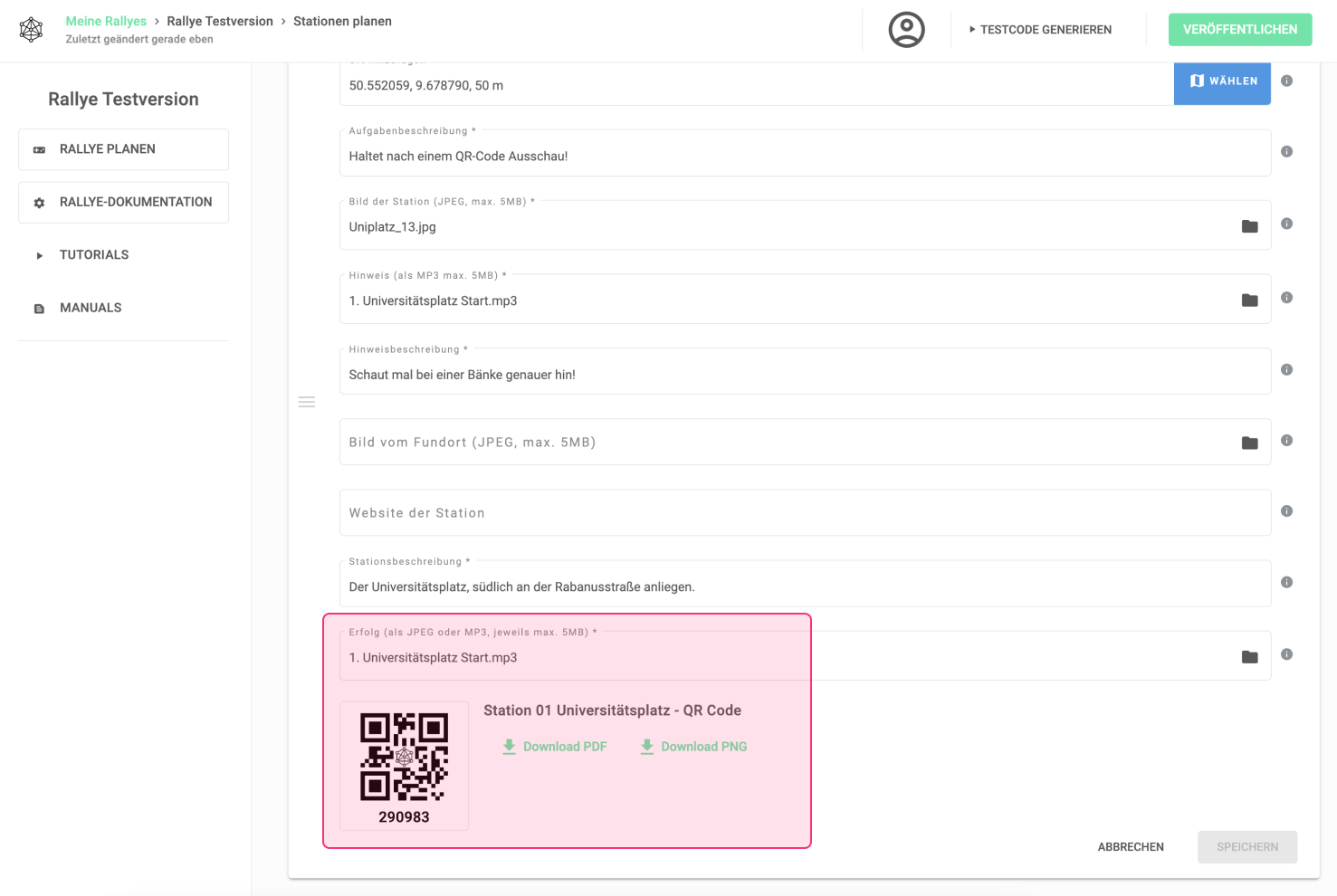 Wie funktioniert das mit den QRCodes? Nebolus